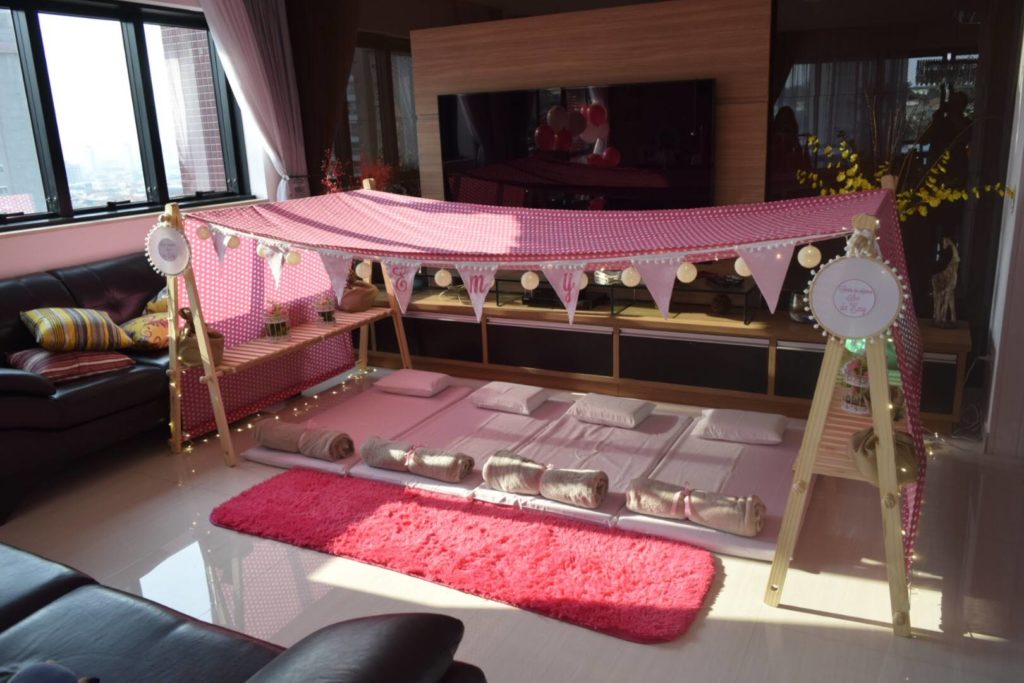 festa do pijama pink