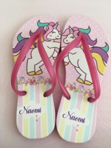 chinelinho personalizado para festa do pijama