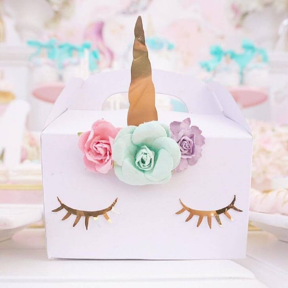 kit para festa do pijama de unicornio