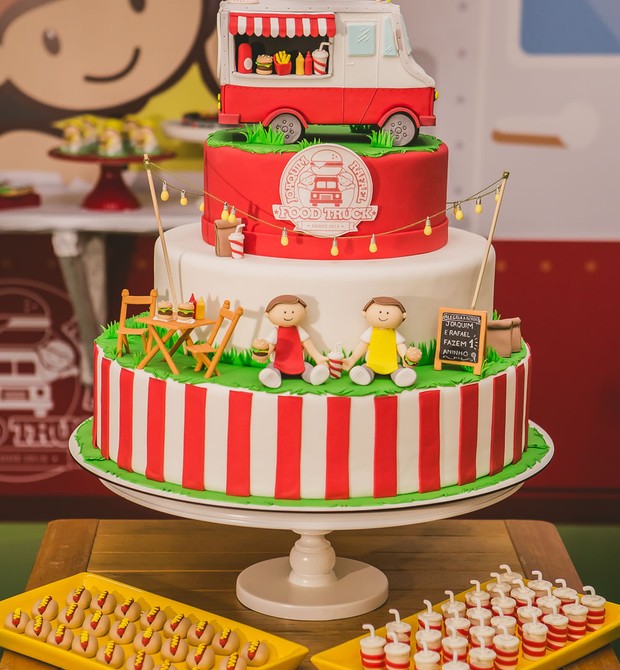 Bolo festa dos gêmeos