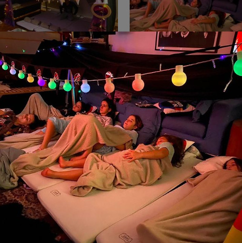 Cinema na festa do pijama