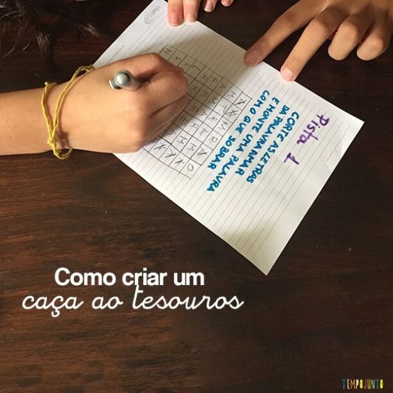 Caça ao Tesouro na festa do pijama com os amigos