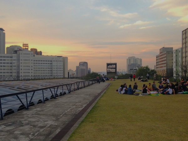 piquenique no Centro Cultural São Paulo