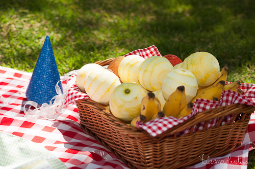 Frutas sno piquenique