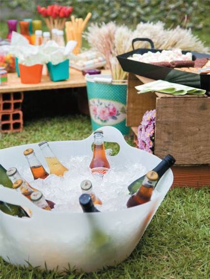 Bebidas no piquenique